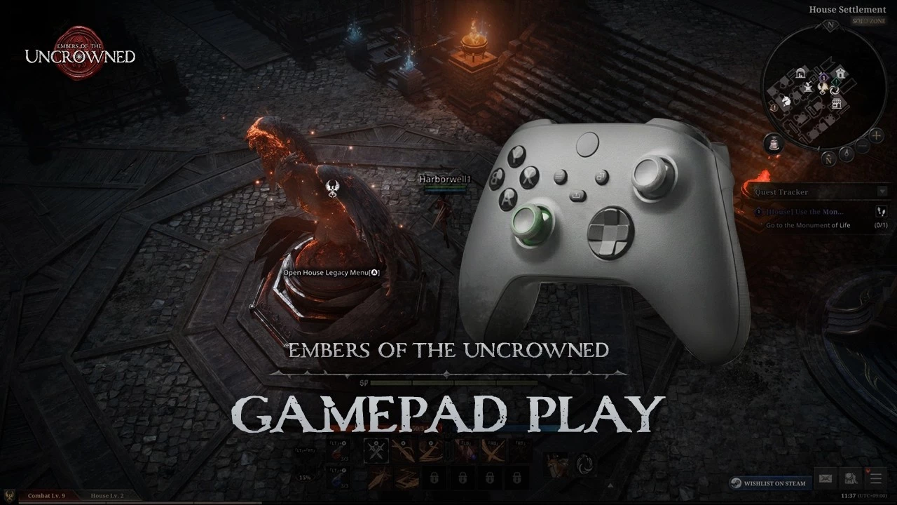 Embers of the Uncrowned с поддержкой геймпада