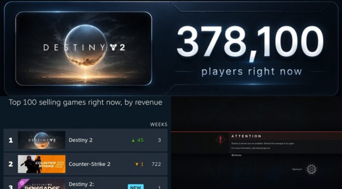 400 тысяч игроков в Destiny 2 перегрузили серверы