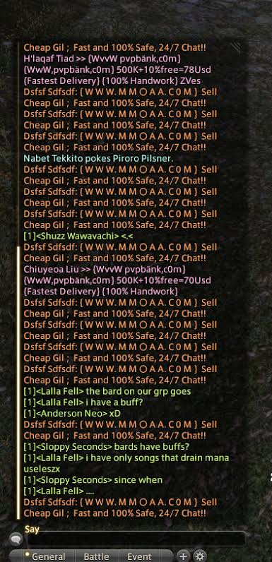 боты и rmt в Final Fantasy XIV