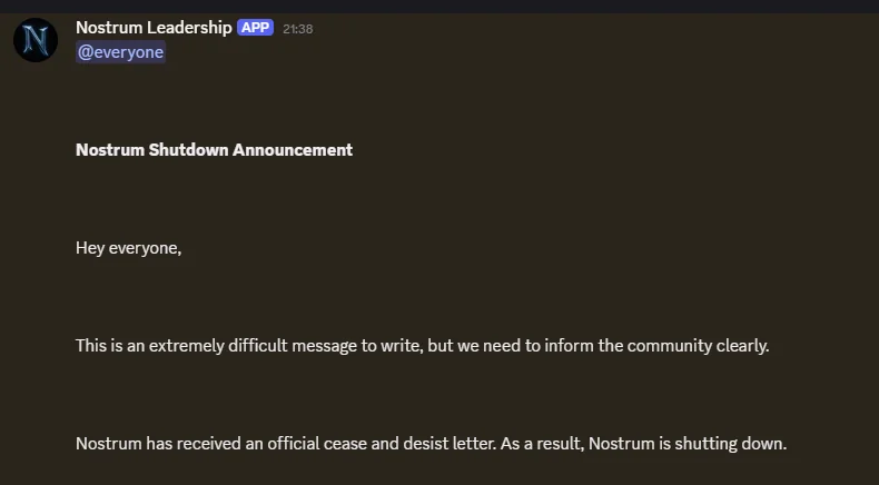 Пиратский сервер Nostrum WoW закрылся после давления Blizzard