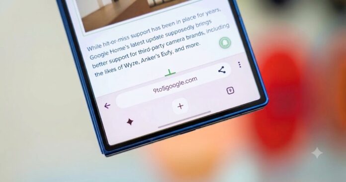 Google Chrome двухпанельный интерфейс с Gemini