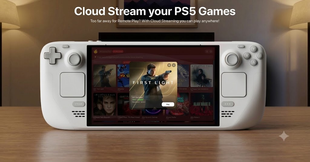 Steam Deck Asobi Remote Play облако PlayStation