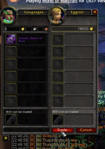 World of Warcraft Forever GDKP ban