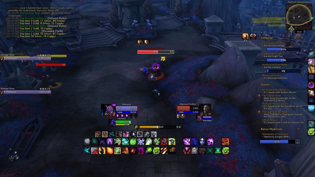 World of Warcraft чистка рейтингов Mythic+